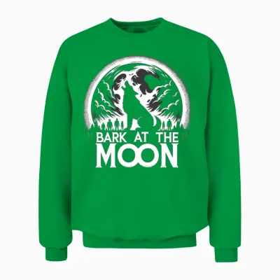 Horror Dog Halloween Spooky Dog Lover Gothic Dog Unisex Sweatshirt - Irish Green