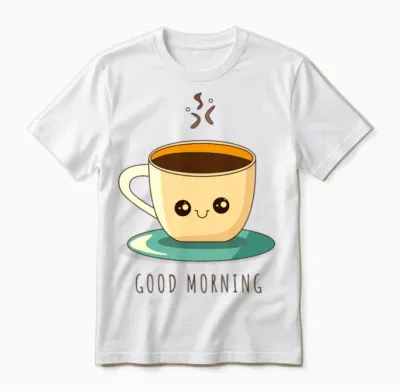Good Morning Coffeet-Shirt Unisex T-Shirt - White