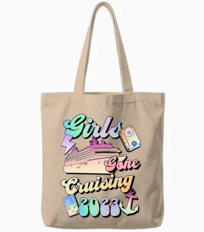 Girls Gone Cruising 2023 Tote Bags - Natural