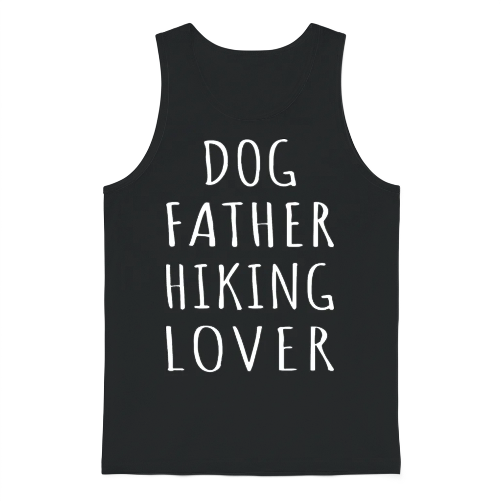 Dog Father Hiking Lover โ Lovers Unisex Tank Top - Black