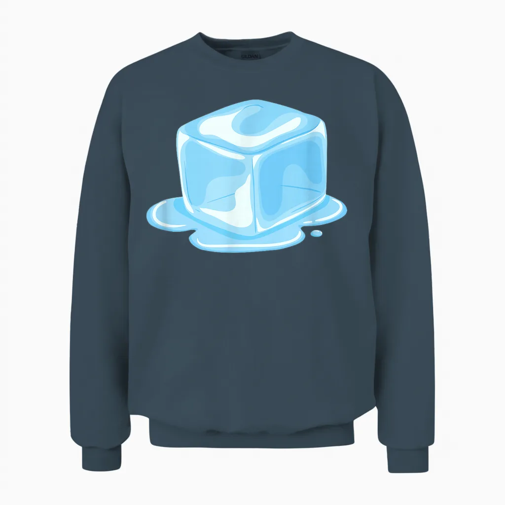 Süßer Geschmolzener Eiswürfel, Geschenk Unisex Sweatshirt in Dark Heather