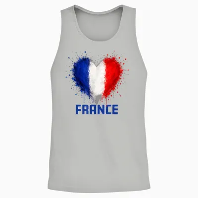 Fußball - World Cup Wm 2026 Frankreich Fan Unisex Tank Top - Ash
