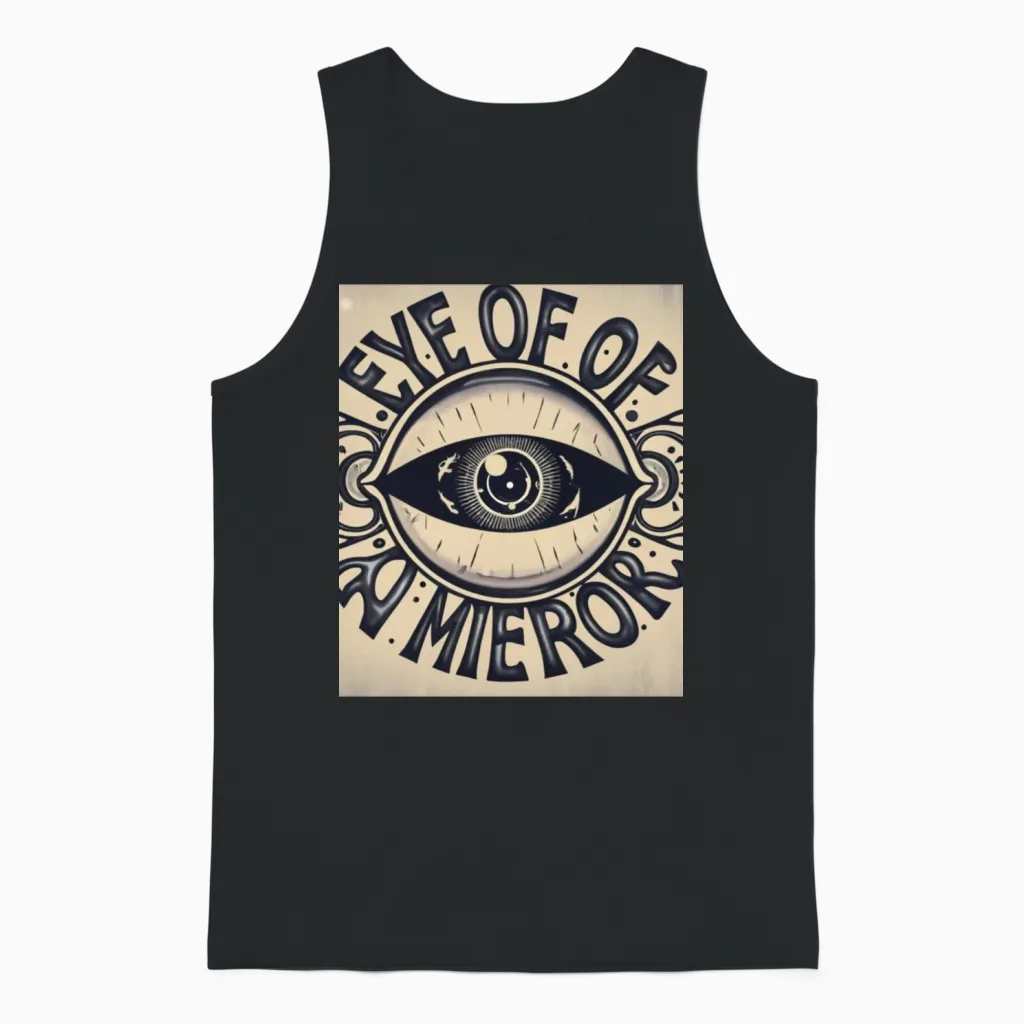 Eye Unisex Tank Top - Black