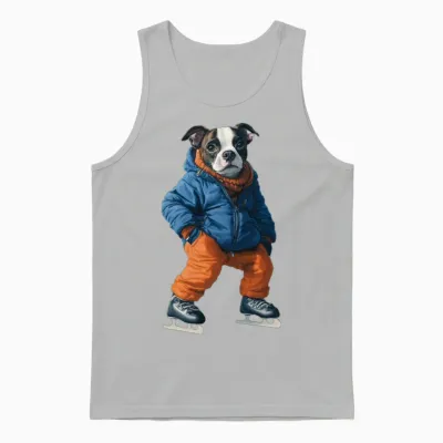Dog Unisex Tank Top - Ash