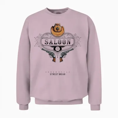 Wild West Saloon: Cowboy-Klassiker Unisex Sweatshirt - Light Pink