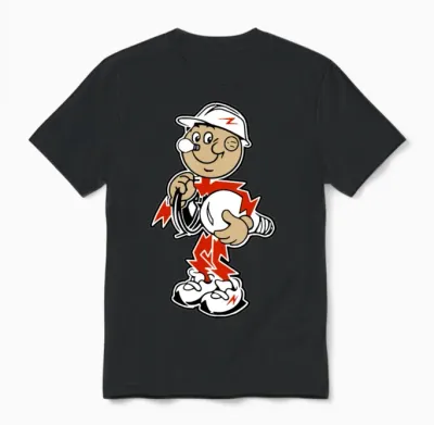 Reddy Kilowatt Unisex T-Shirt - Black