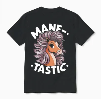 Horses and Humor for Every Horse Lover And Unisex T-Shirt - Black