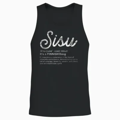Finland Sisu Unisex Tank Top - Black