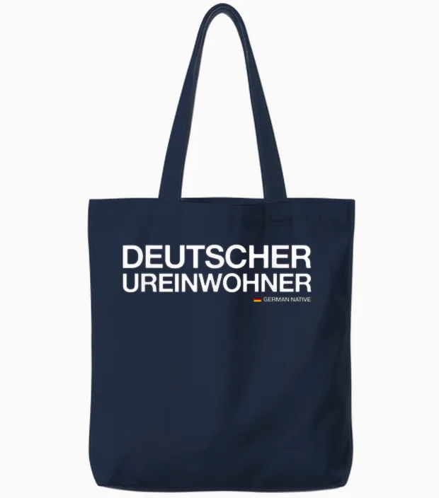 Deutscher Ureinwohner - German Native (deutschland) Tote Bags in Navy