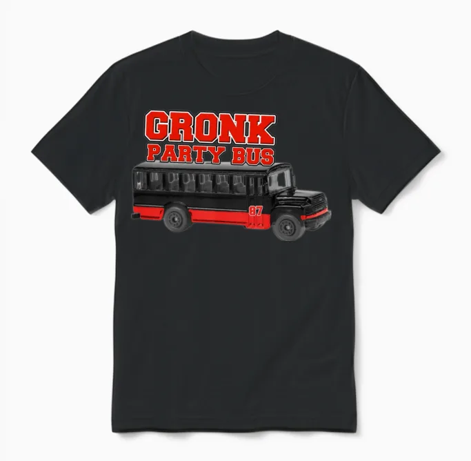 Rob Gronkowski Gronk Party Bus Unisex T-Shirt in Black