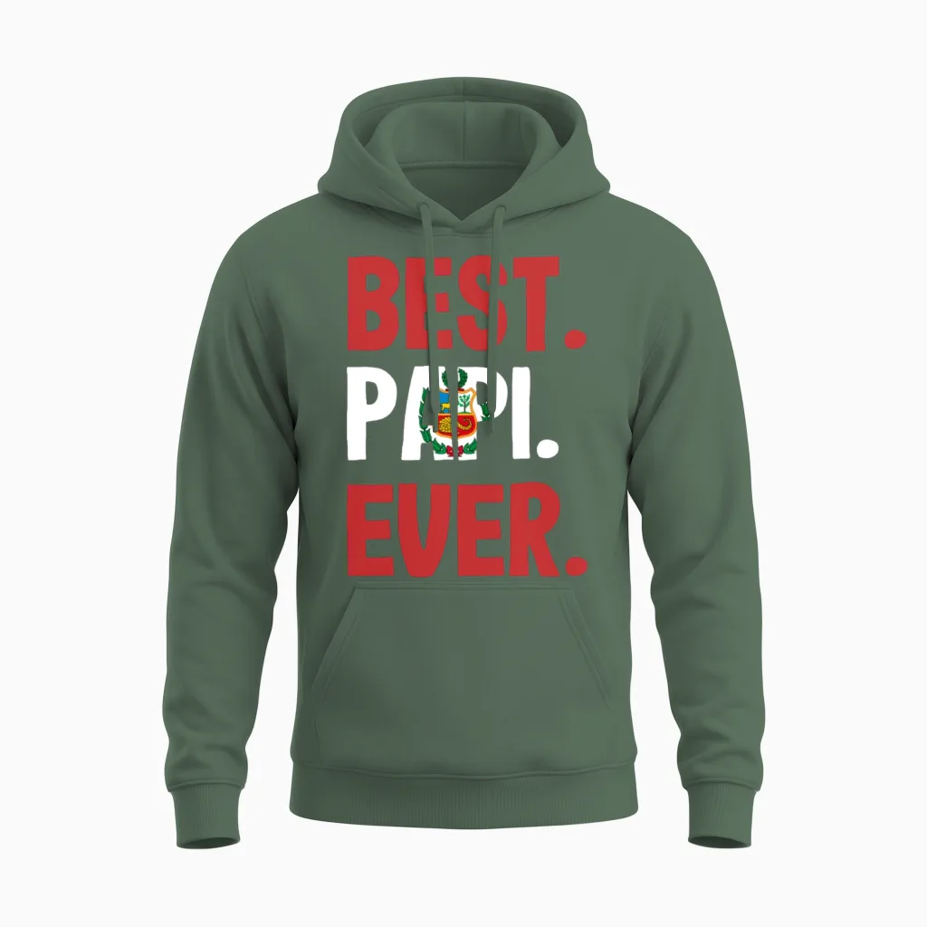 Funny Peruvian Peru Lover Gift Unisex Hoodie in Military Green