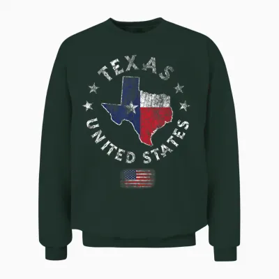 Texas - Usa - Stolz Seit 1845 Texas Fan Unisex Sweatshirt - Forest