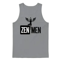 Zen Men Retro Unisex Tank Top - Sport Grey – 1