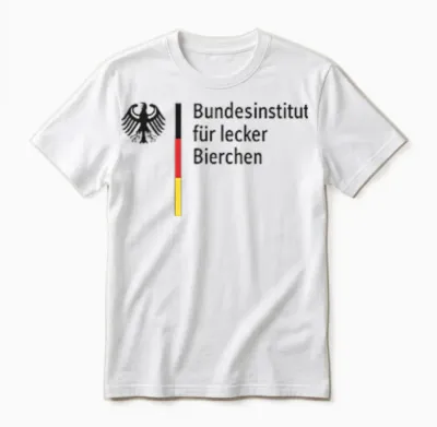 Bundesinstitut Für Lecker Bierchen – Bier Spaß Unisex T-Shirt - White