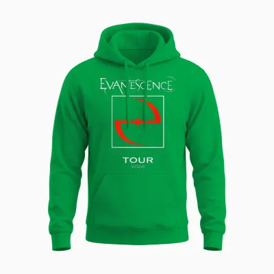 Evanescence 2026 World Tour Unisex Hoodie - Irish Green