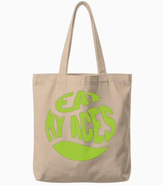 Tennis Funny Tote Bags in Natural