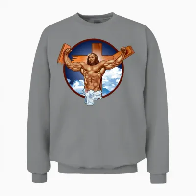 Come at Me Bro Jesus Unisex Sweatshirt - Sport Grey
