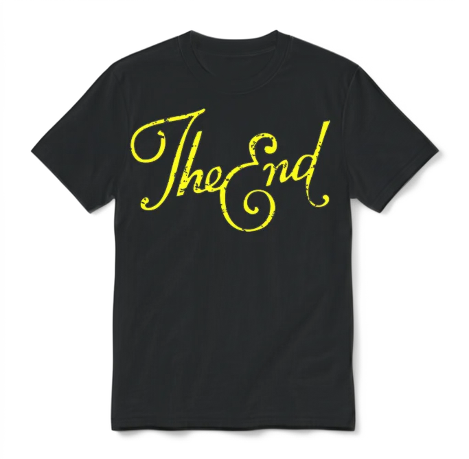 The End Unisex T-Shirt - Black
