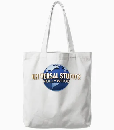Universal Parks Universal Studios Hollywood Tote Bags - White