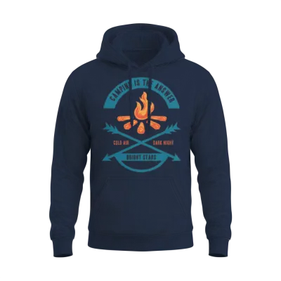 Camping Is the Answer Unisex Hoodie - Navy