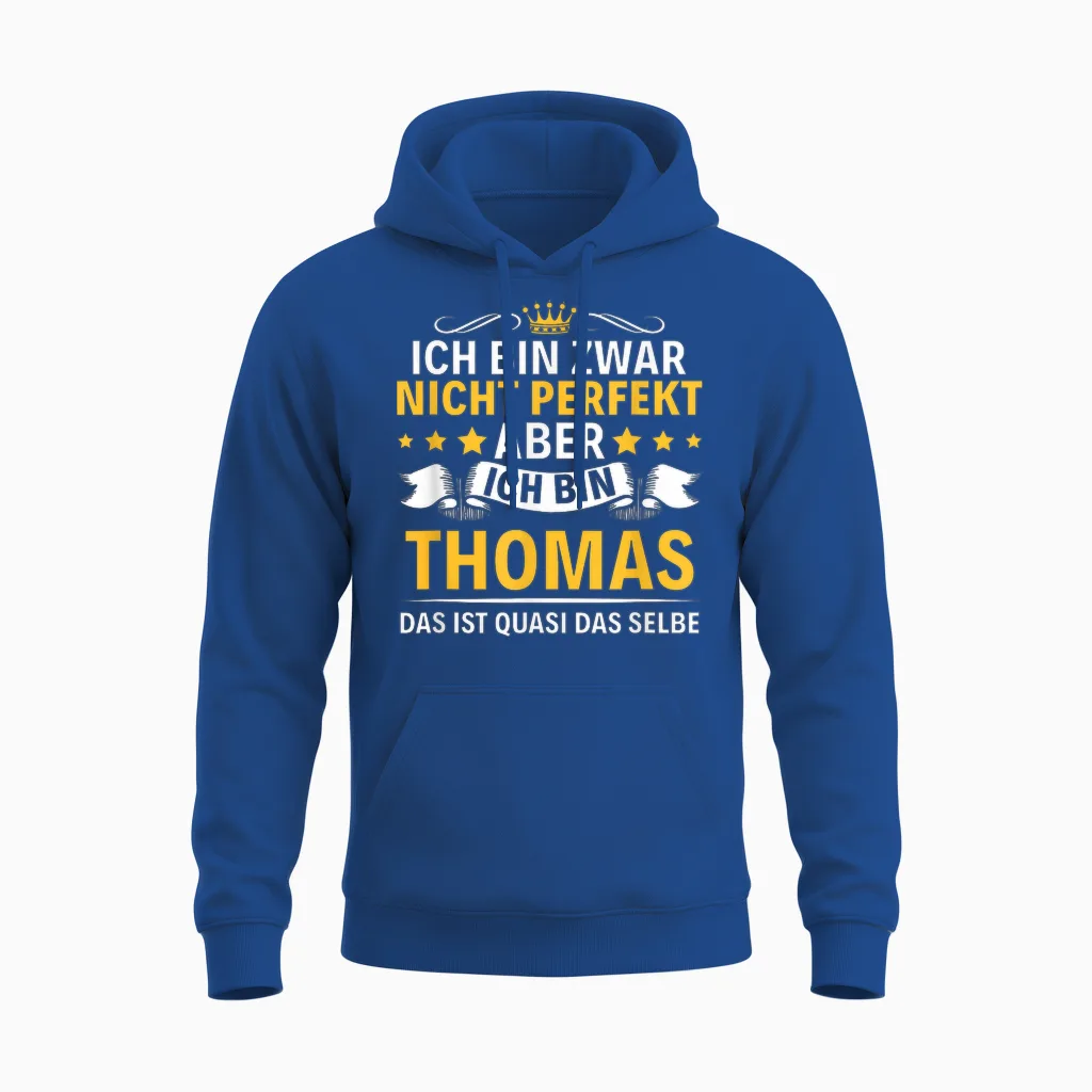 Name Ich Bin Thomas Unisex Hoodie in Royal