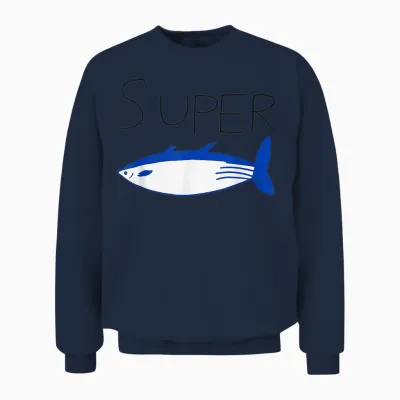 Super Tuna Funny Unisex Sweatshirt - Navy