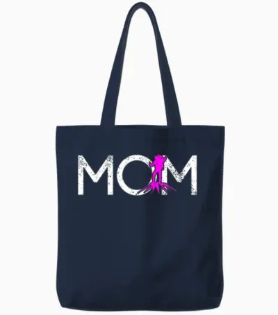 Hiking Mom Tote Bags - Navy