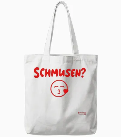 Schmusen? Kussi Kiss X Bayern Wiesn Costume Oktoberfest Back Tote Bags - White