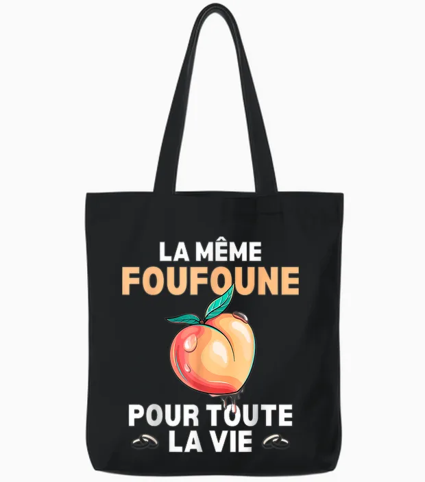 Evg Groom Comedy the Same Foufoune for Life T-Shirt, Black, S Tote Bags in Black