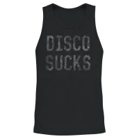 Retro Disco Sucks Unisex Tank Top - Black – 2
