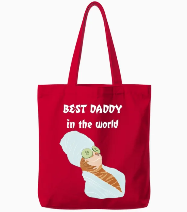 Funny Animals Tote Bags in Red
