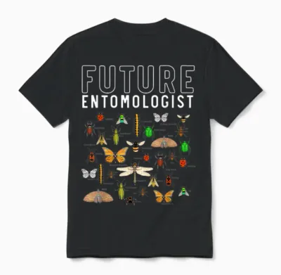 Zukünftiger Entomologe Jungen Mädchen Insekt Käfer Unisex T-Shirt - Black
