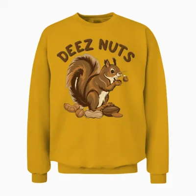 Deez Nuts Retro Unisex Sweatshirt - Gold