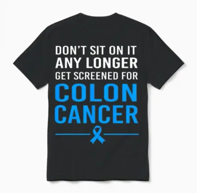 Colon Cancer Awareness Cancer Survivor Unisex T-Shirt - Black