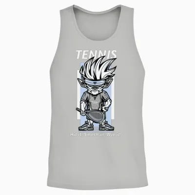 Tennis: Hit It, Smash It, Win It! Unisex Tank Top - Ash