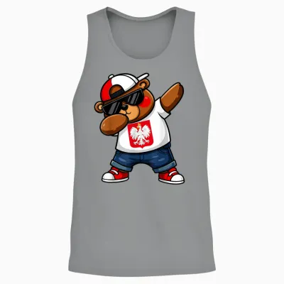 Polnischer Bär Patriotisch Polska Polnisch Dab Kinder 2025 Unisex Tank Top - Sport Grey