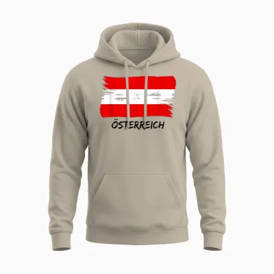österreichische Flagge österreich Team Fan Trikot Unisex Hoodie - Sand
