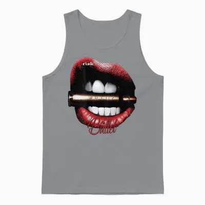 Modern Hip Hop Vintage Graffiti Urban Backprint Streetwear T-Shirt, Black Unisex Tank Top - Sport Grey