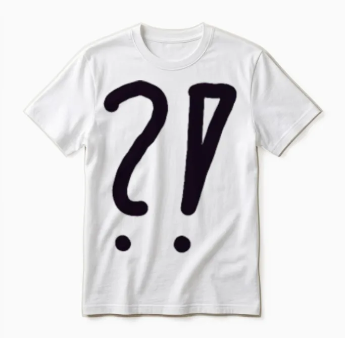 Question Mark Art Gift Unisex T-Shirt - White