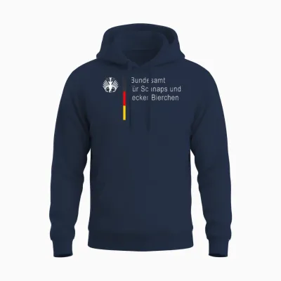 German Federal Office for Schnapps and Delicious Beer (fun) Unisex Hoodie - Navy