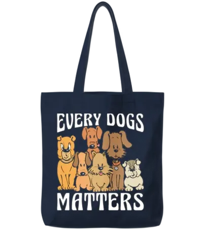 Service Dog Trainer Every Dog Matters Service Dog Tote Bags - Navy