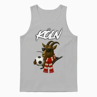 Cologne Football Bock - Rheinisches Fan Design Unisex Tank Top - Ash