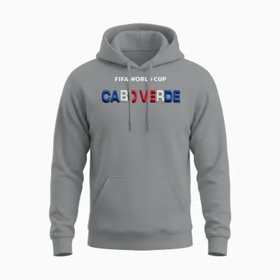 Fifa World Cup26 Cabo Verde Bubble Color Unisex Hoodie - Sport Grey