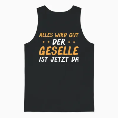 Herren Handwerk Geselle Spruch Bestandene Gesellenprüfung Unisex Tank Top - Black