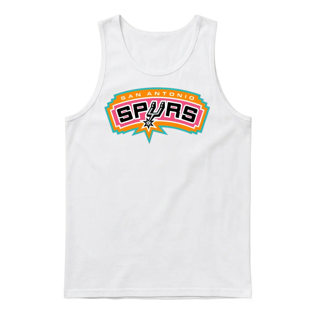 An Onio Spurs Logo Unisex Tank Top - White