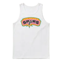 An Onio Spurs Logo Unisex Tank Top - White – 1