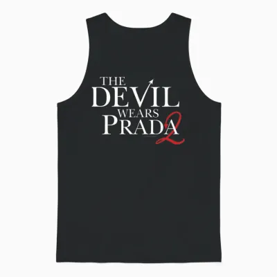 The Devil Wears Prada 2 Official Logo 2 as Red Devil's Tail Unisex Tank Top - Black