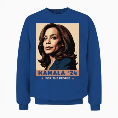Kamala Harris 2024 for the People Election Gear Unisex Sweatshirt - Royal