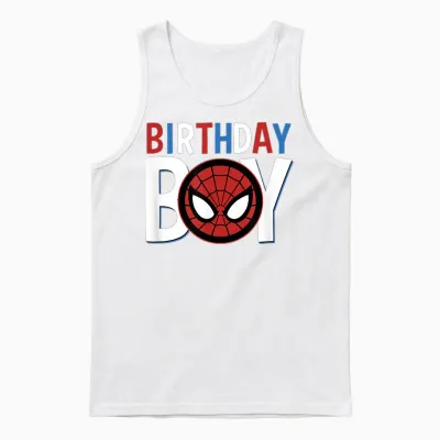 Marvel Avengers Classic Spider-Man Birthday Boy Unisex Tank Top - White