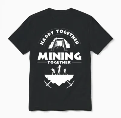 Gold Mining Miner Unisex T-Shirt - Black